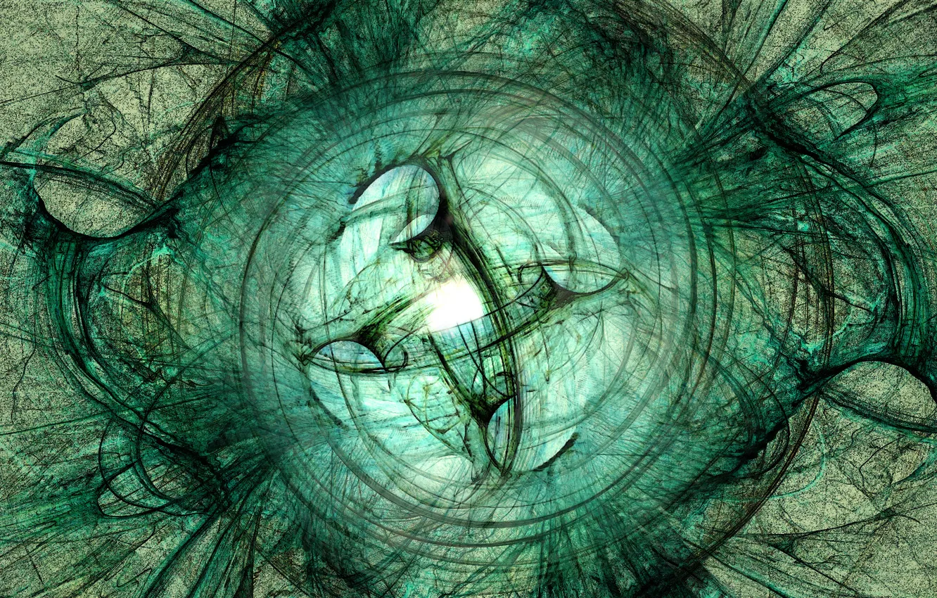 Photo wallpaper light, energy, different Greens