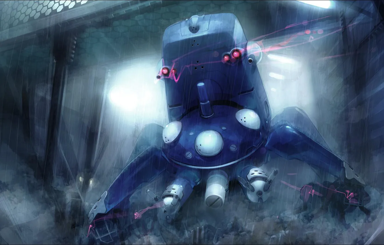Photo wallpaper robot, Ghost, Tachikoma, in armor