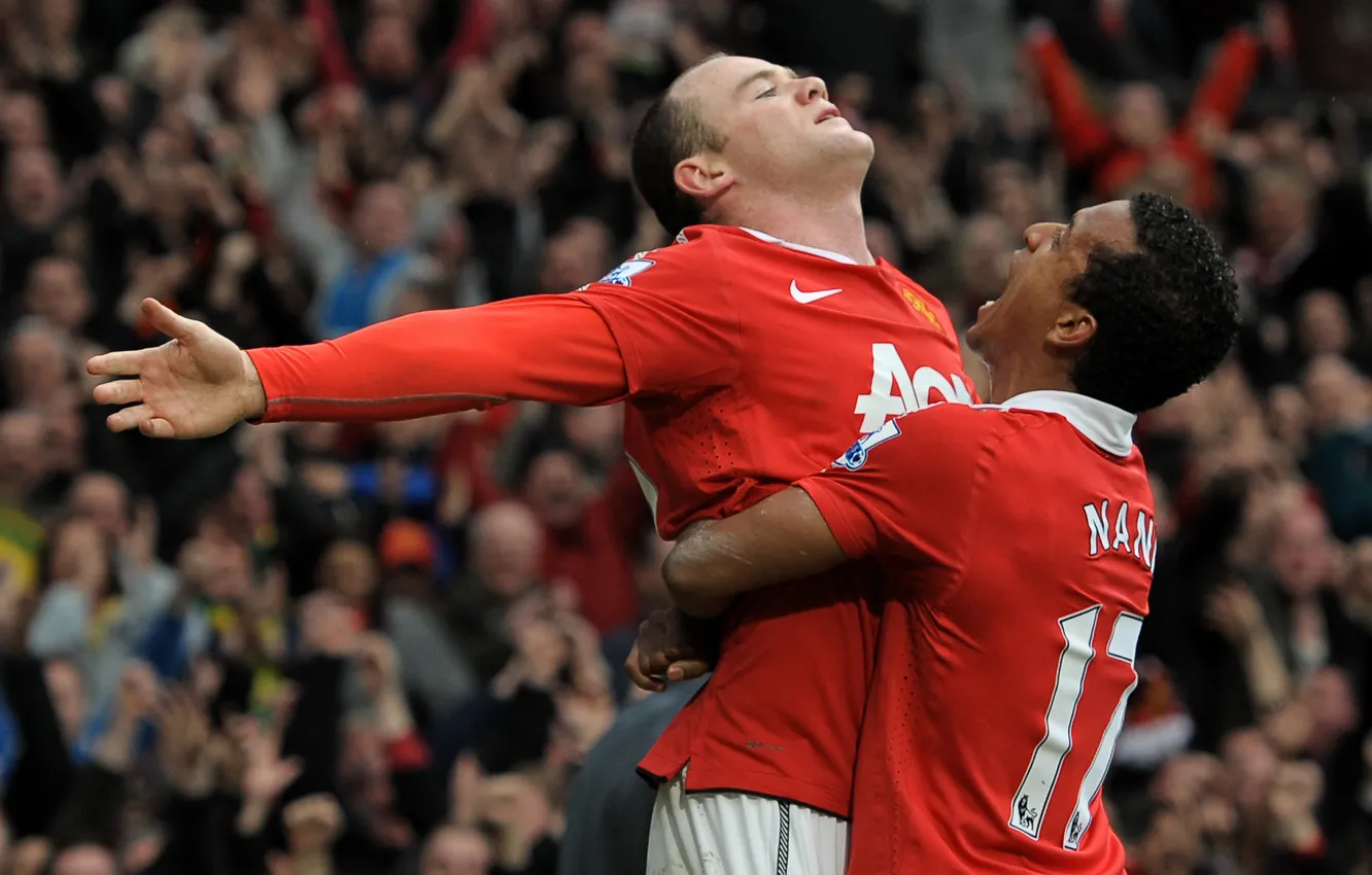 Photo wallpaper nani, Manchester United, Rooney, Old Trafford, red devil