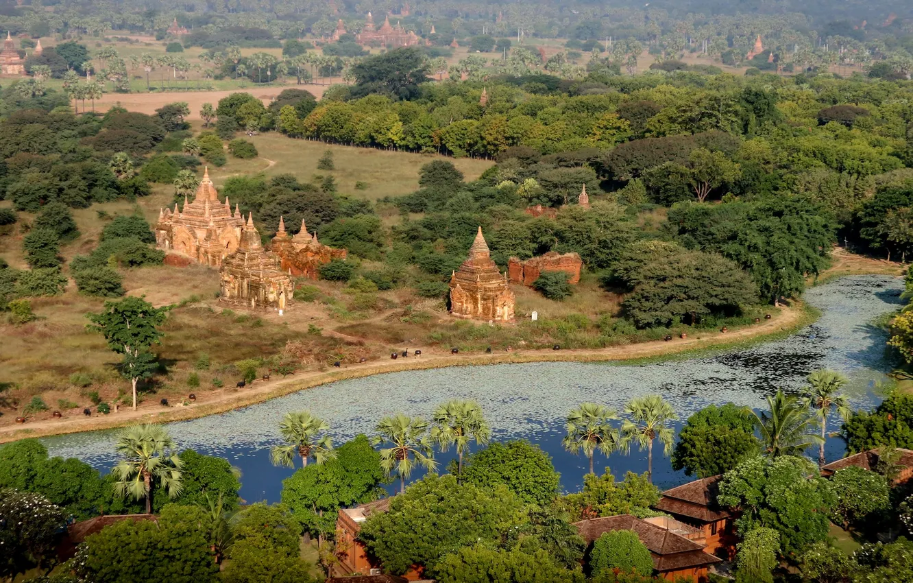 Photo wallpaper Myanmar, Burma, Bagan, Nadezhda Demkina