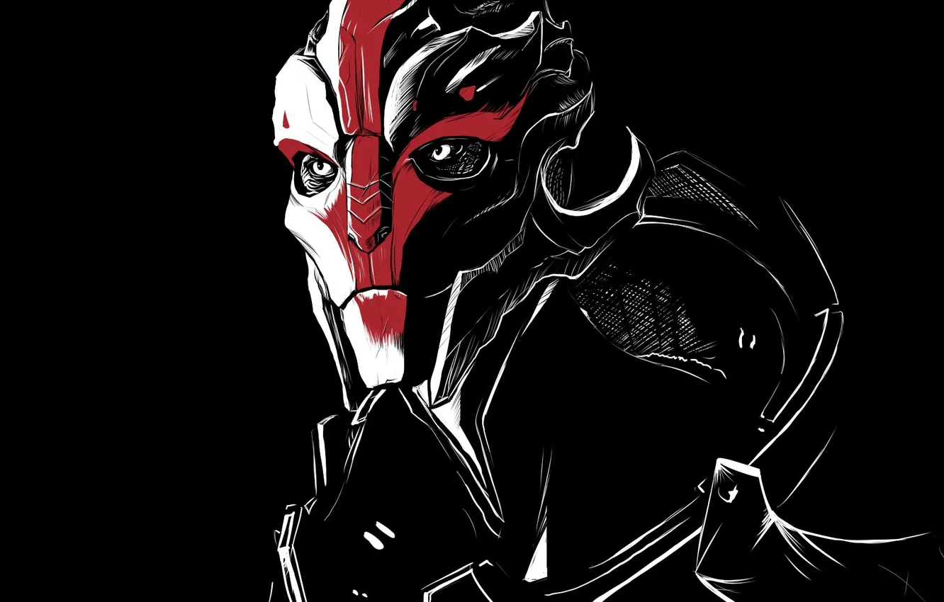 Photo wallpaper art, mass effect, mercenary, turian, 'm Her Kandros