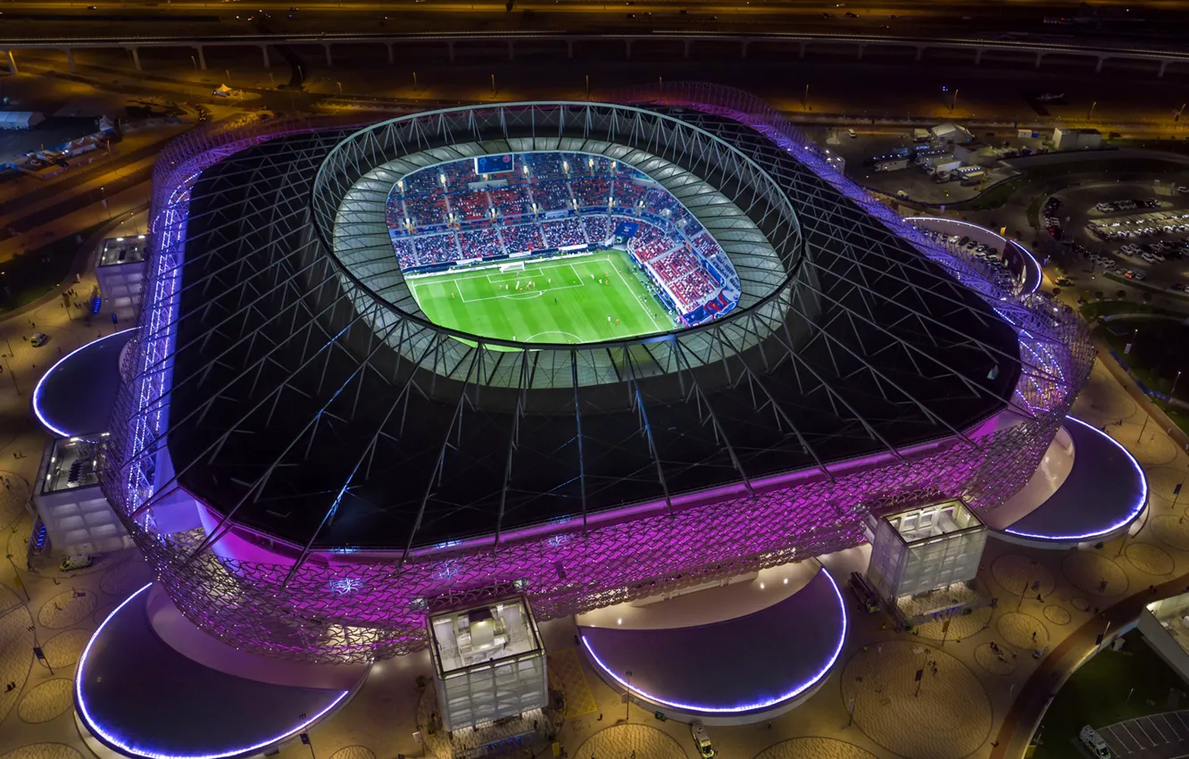Photo wallpaper football, the view from the top, stadium, Qatar, Doha, Doha, Qatar, FIFA 2022