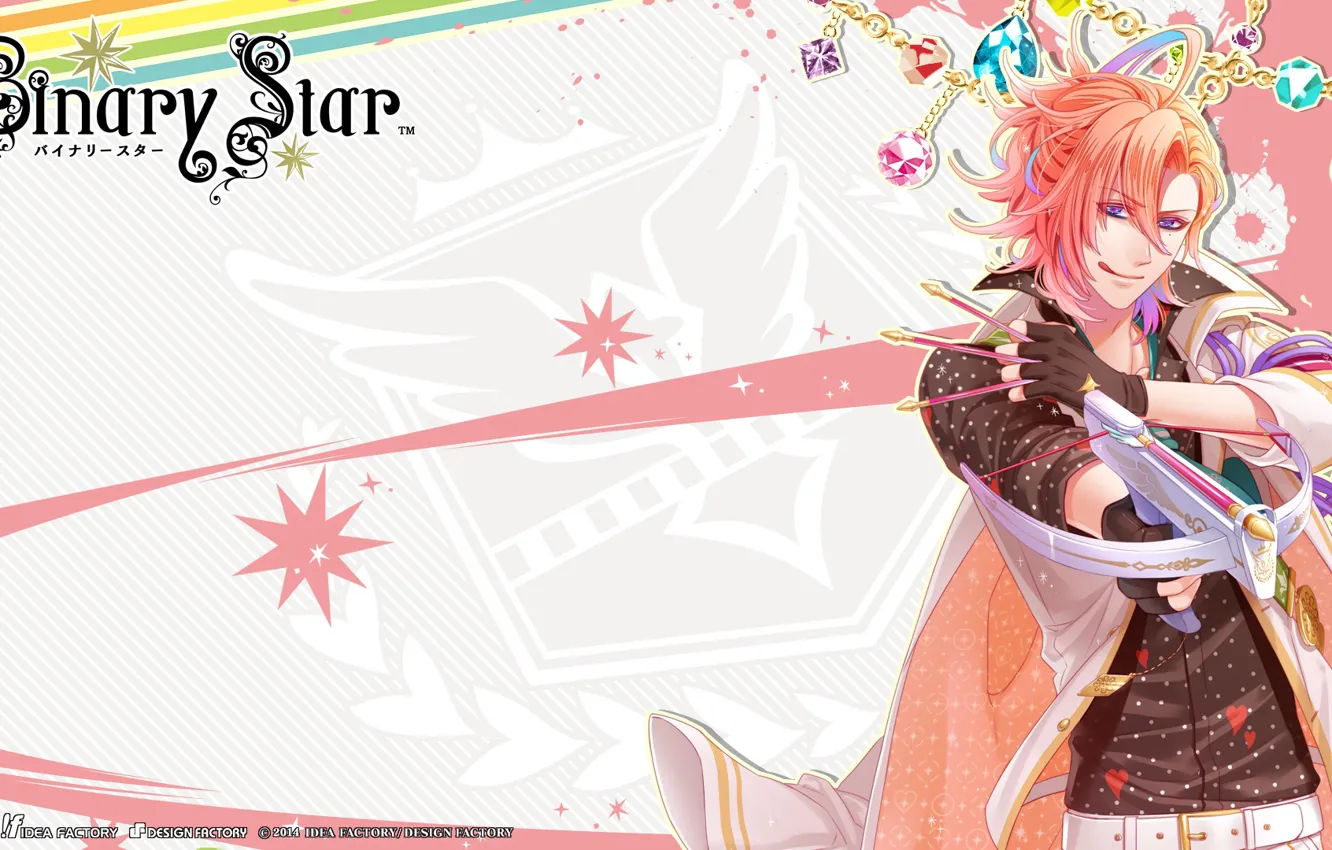 Photo wallpaper background, anime, red, guy, Binary Starарт