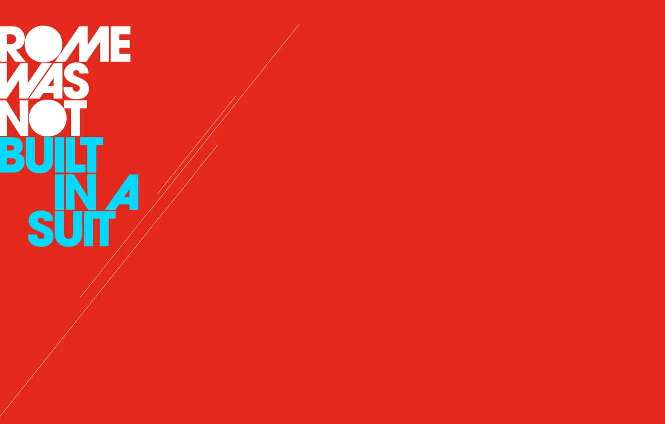 Photo wallpaper minimalism, words, minimalistic red