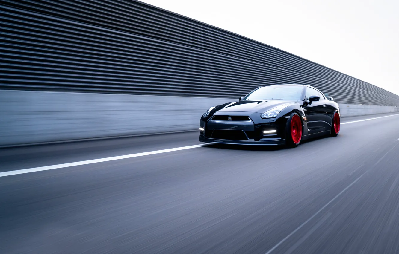 Photo wallpaper speed, Nissan, GT-R