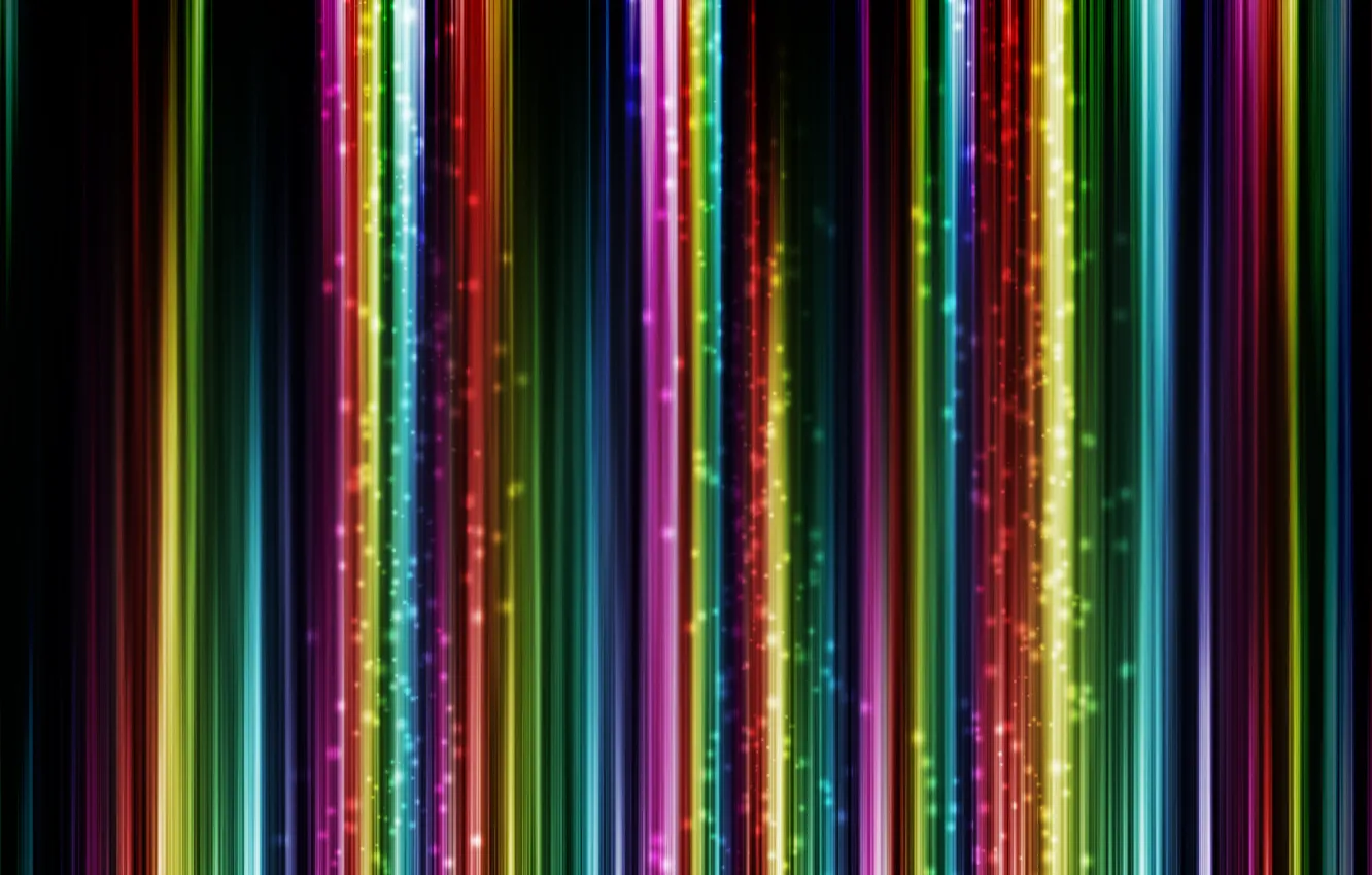 Photo wallpaper strip, glow, colorful