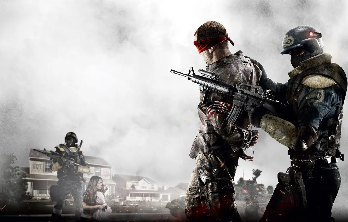 Photo wallpaper weapons, Wallpaper, soldiers, homefront
