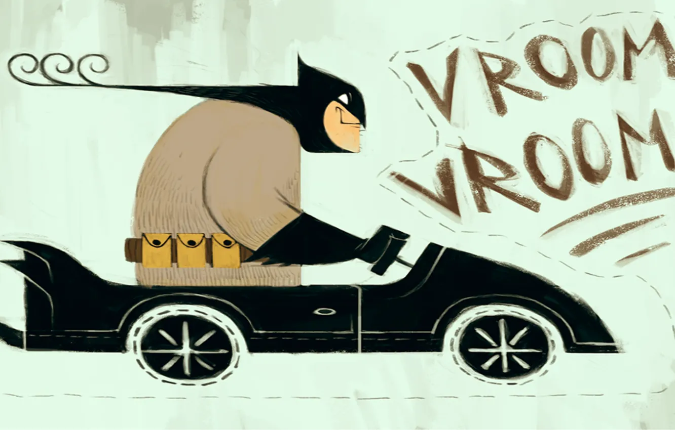 Photo wallpaper Machine, Batman, Batman, The Batmobile