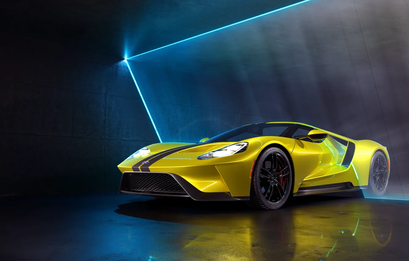 Photo wallpaper rendering, Ford, supercar, Ford GT, CGI, 2019, by Marc Shephard