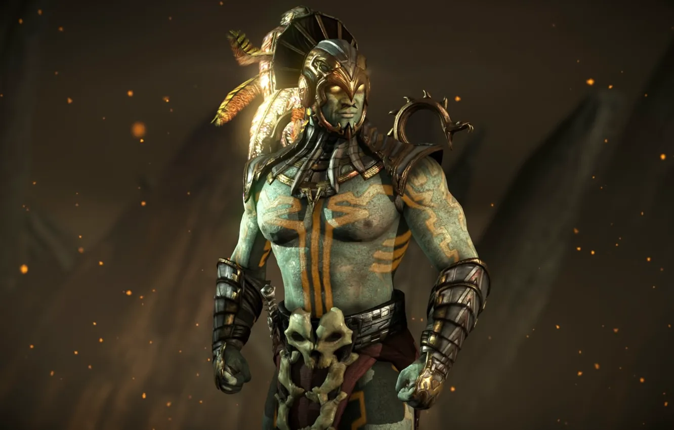 Photo wallpaper Mortal Kombat, warrior, Mortal Kombat X, Kotal Kahn, MK X