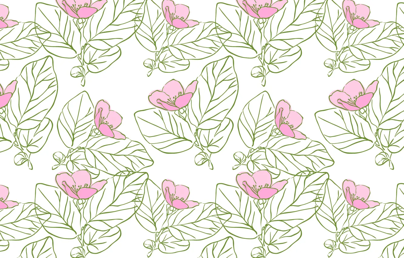 Photo wallpaper flowers, texture, pink, design, pattern, Floral