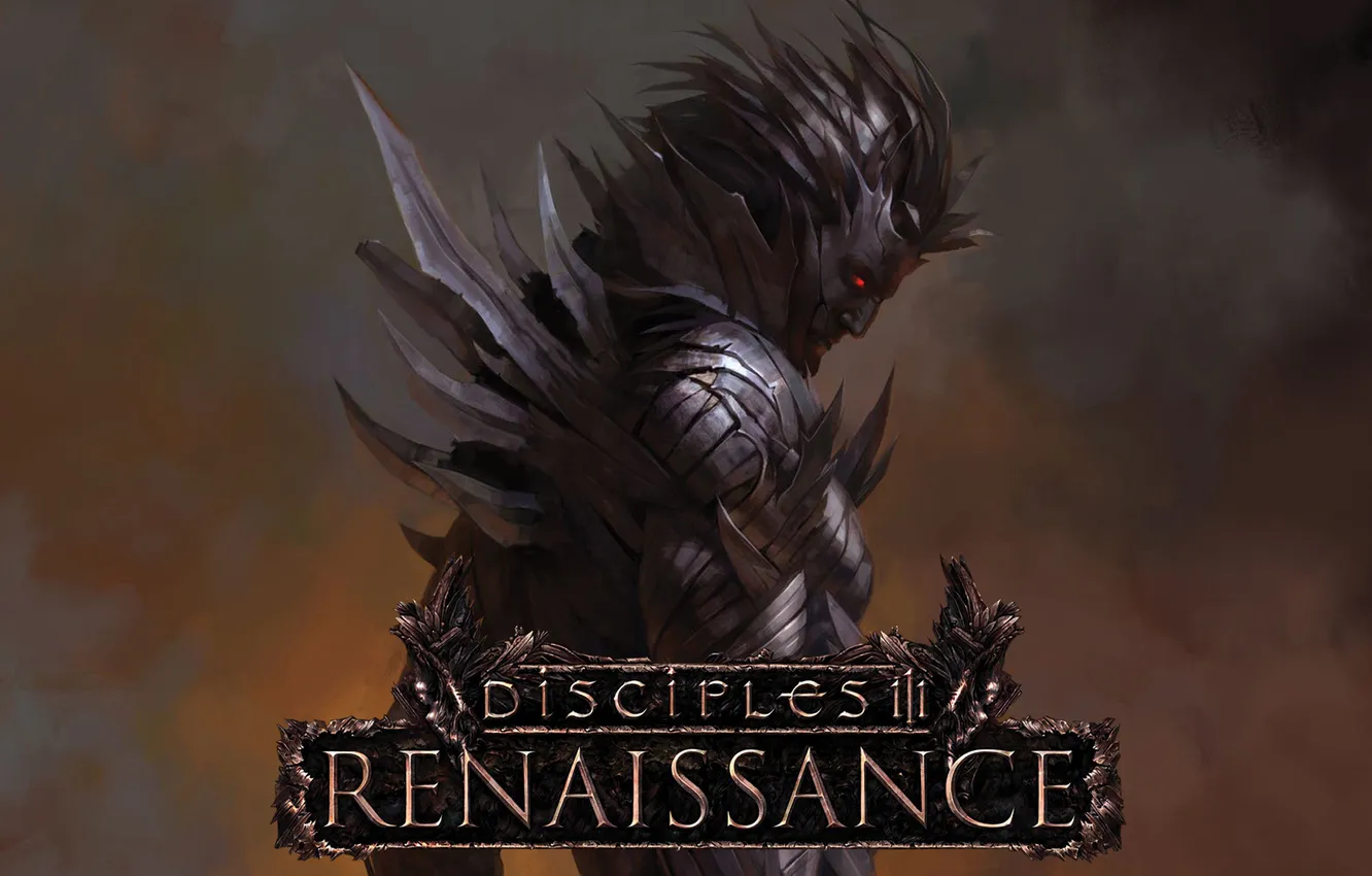 Photo wallpaper armor, Disciples 3, red eyes, renaissance, Aarhus