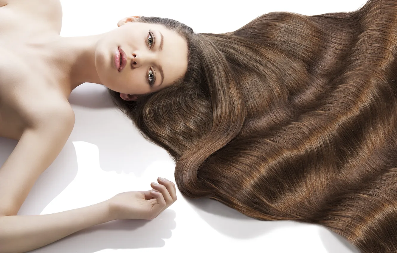 Photo wallpaper hair, floor, pose