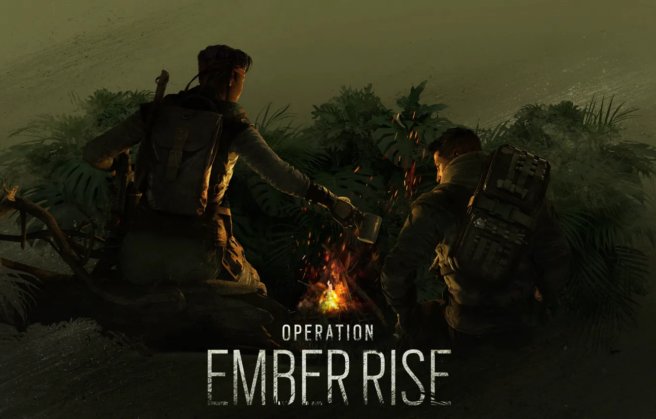 Photo wallpaper lights, the fire, soldiers, fighter, Ubisoft, special forces, Amaru, special forces