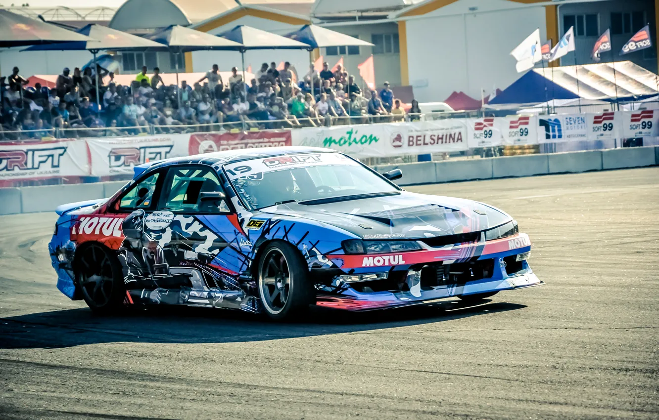 Photo wallpaper asphalt, Tuning, airbrushing, Drift