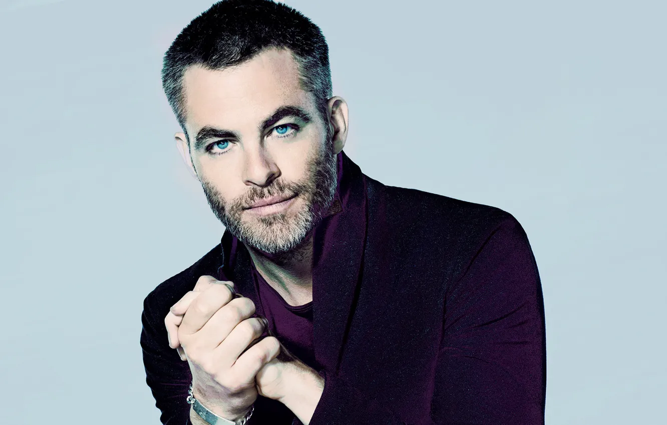 Wallpaper background, portrait, actor, photoshoot, Chris Pine, Chris