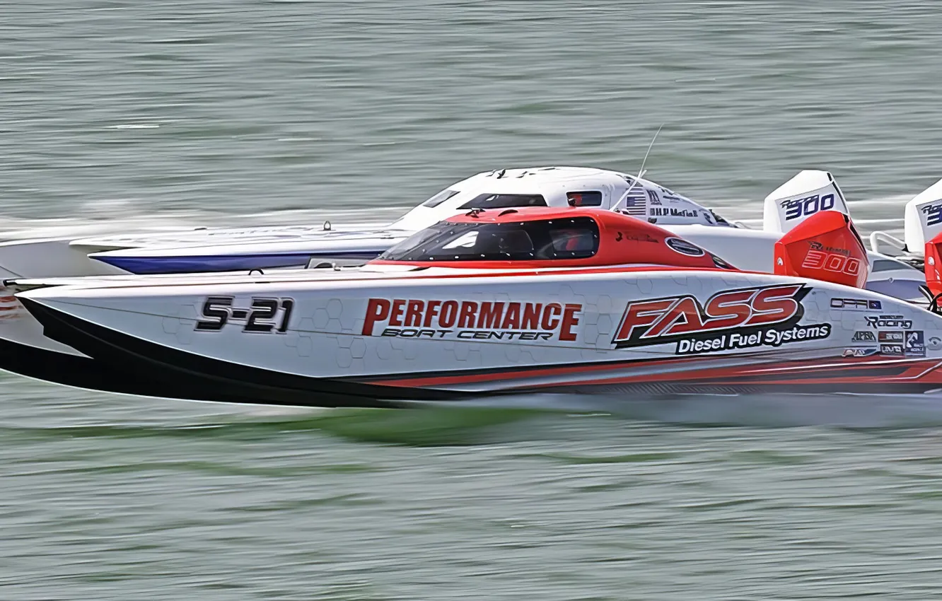 Photo wallpaper race, boat, speed
