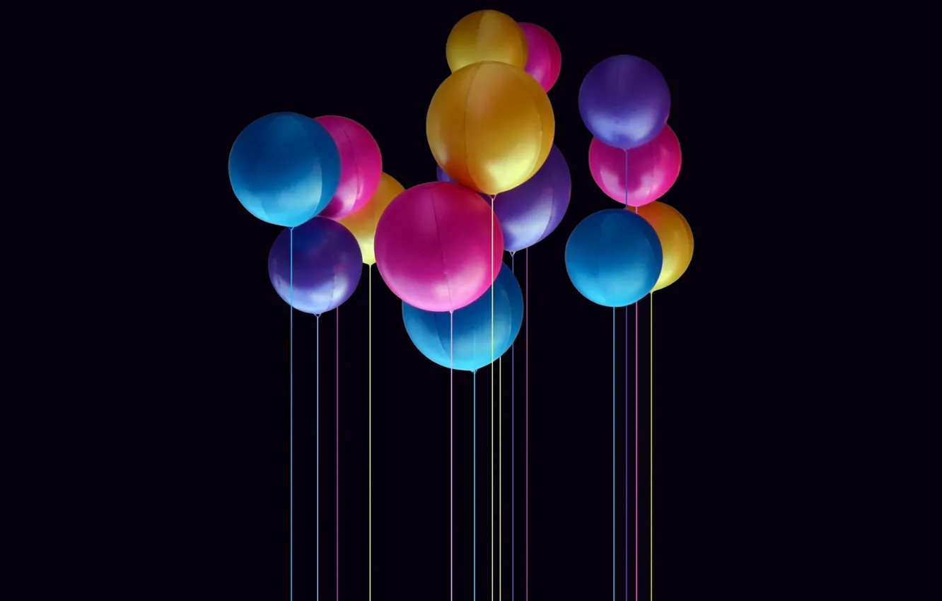 Photo wallpaper background, balls, color