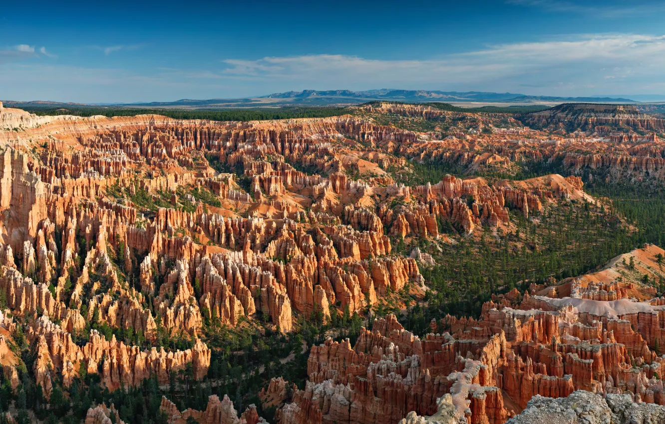 Photo wallpaper landscape, mountains, hdr, panorama, USA, Colorado, plateau, dual monitors