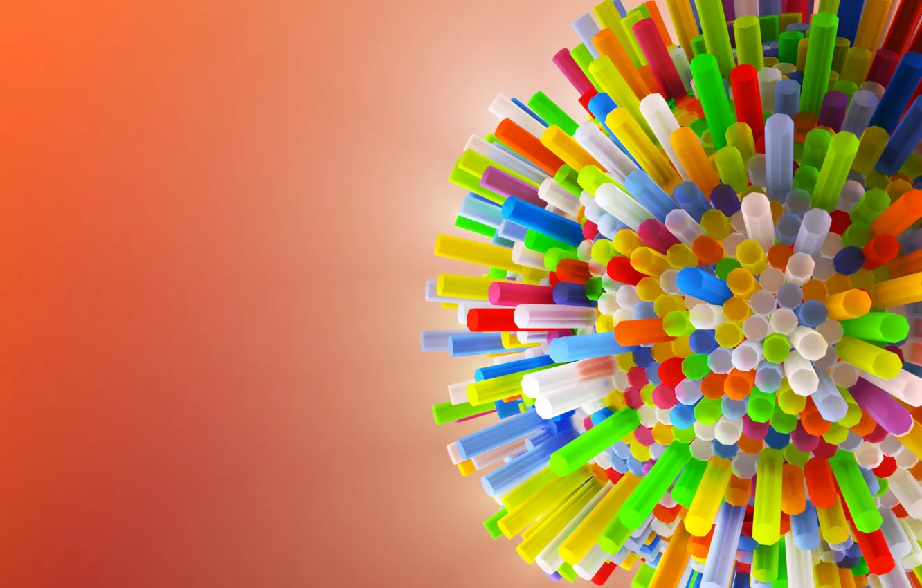 Photo wallpaper rays, pattern, hexagon