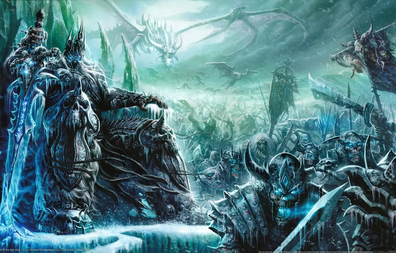 Photo wallpaper the game, sword, art, World of Warcraft, the throne, Goblin, king, Mists of Pandaria