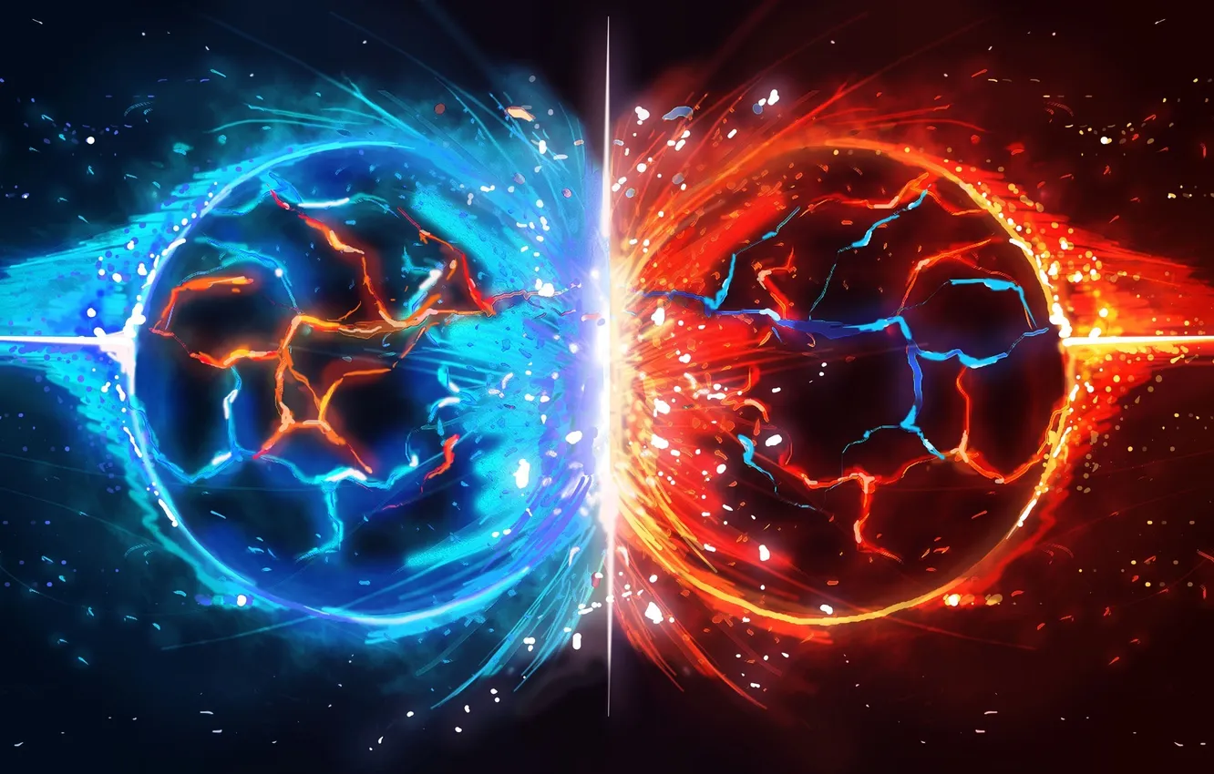 Photo wallpaper balls, clash, child of eden