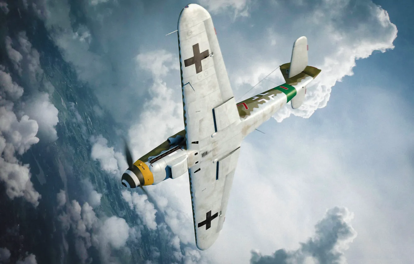 Photo wallpaper war, art, airplane, painting, aviation, ww2, &ampquot;Hartmann Of JAG52&ampquot;, Bf 109K4