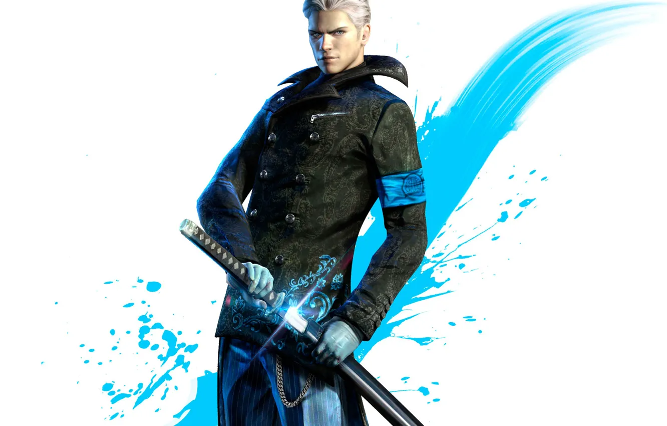 Photo wallpaper katana, DMC, game wallpapers, Devil may cry 5, Virgil