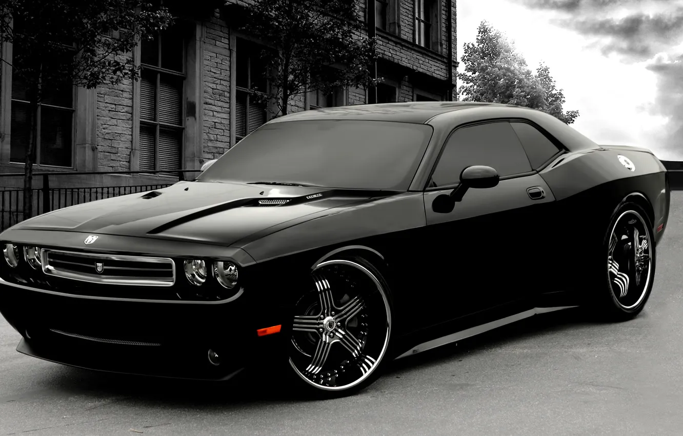 Photo wallpaper dodge, challenger, tuning, asanti