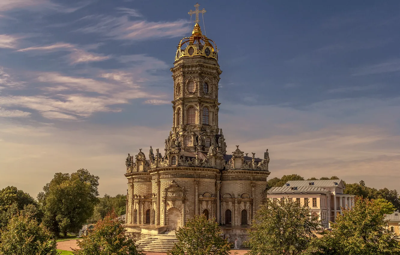 Photo wallpaper landscape, Church, estate, Dubrovitsy, Elena Guseva