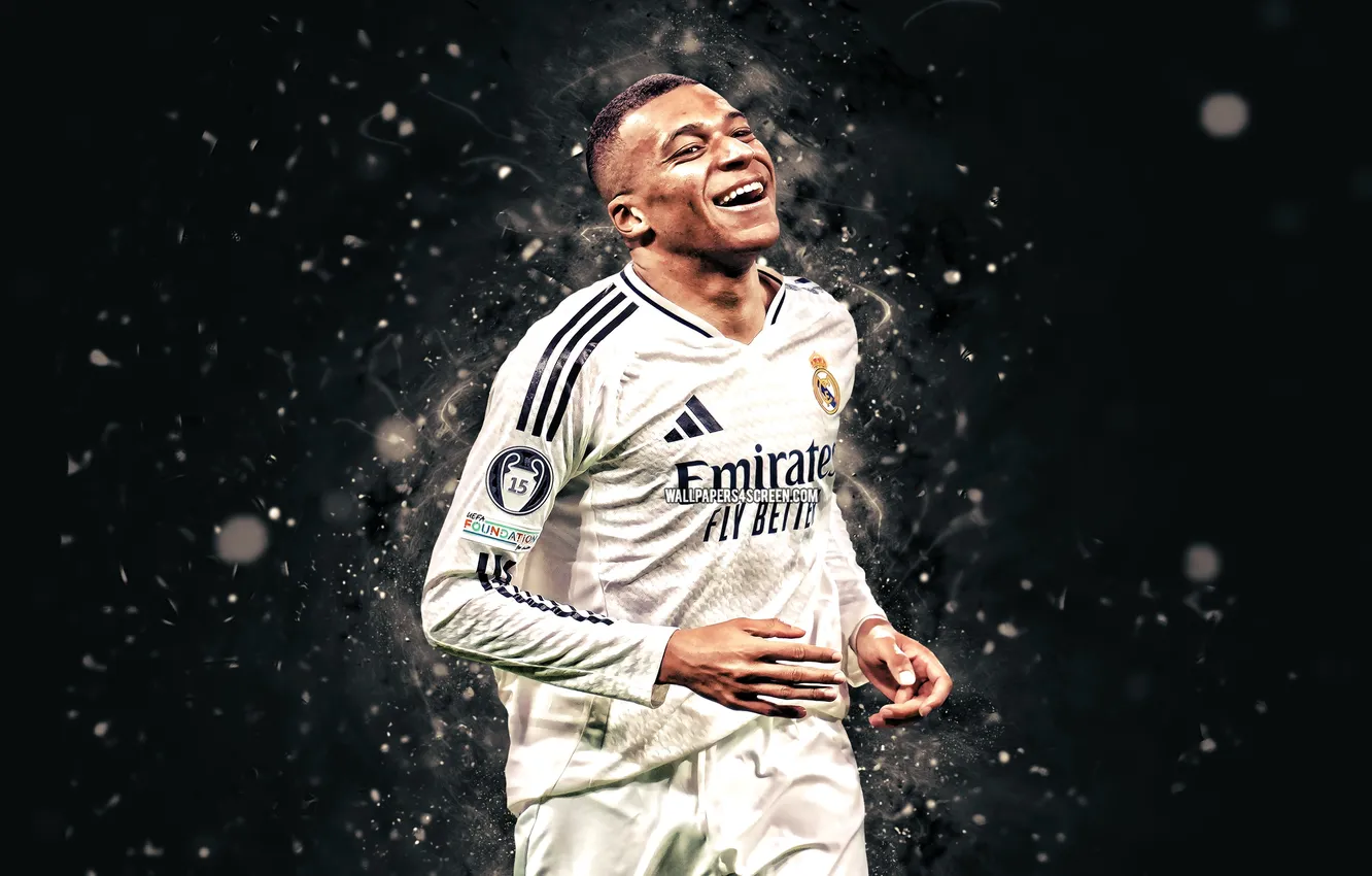 Photo wallpaper football, soccer, Real Madrid, french, Kylian Mbappe, Kylian, Mbappe