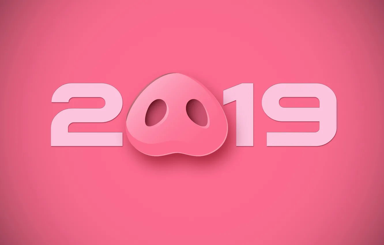 Photo wallpaper background, pink, New year, 2019
