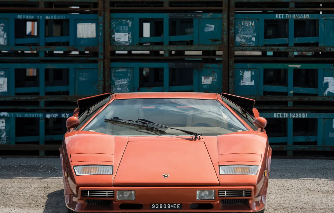 Photo wallpaper Orange, Before, Supercar, Lamborghini Countach, 1974