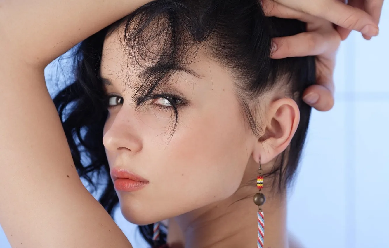 Photo wallpaper brunette, Jenya D, girl, Katie Fey, Eugene, Diordiychuk, model