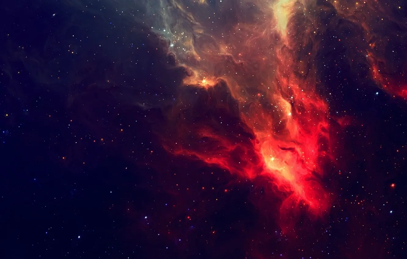 Photo wallpaper space, nebula, space, Hubble, space, sci-fi, start, KPACUBO