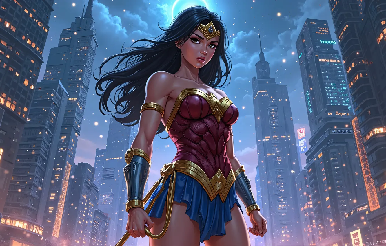 Photo wallpaper fantasy, Wonder Woman, woman