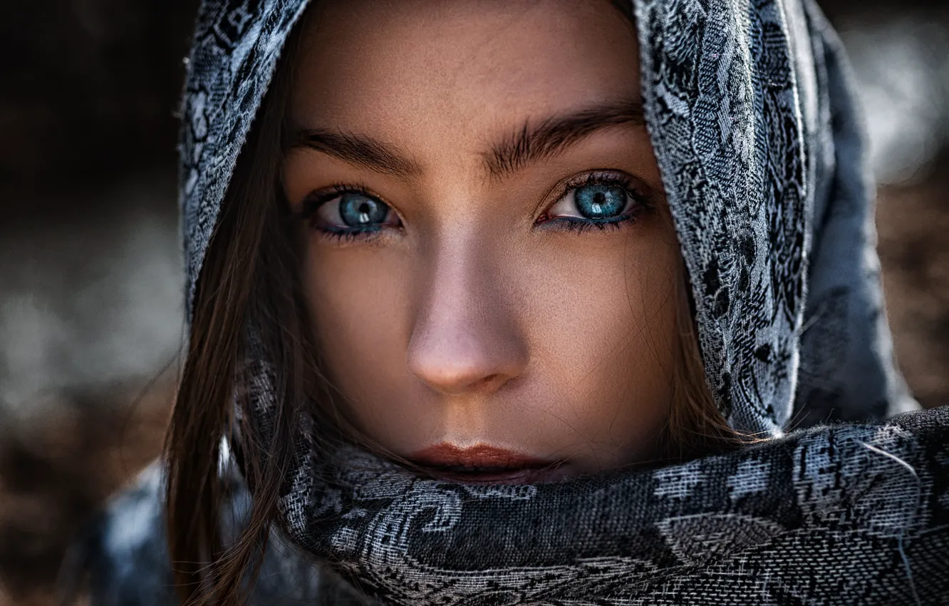 Photo wallpaper girl, art, portrait, arabian girl, Tomas Bark, tomas barkauskas