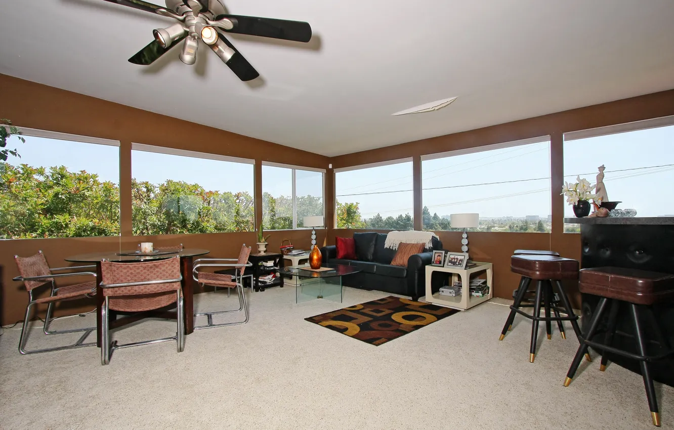 Photo wallpaper design, the city, style, home, interior, living space