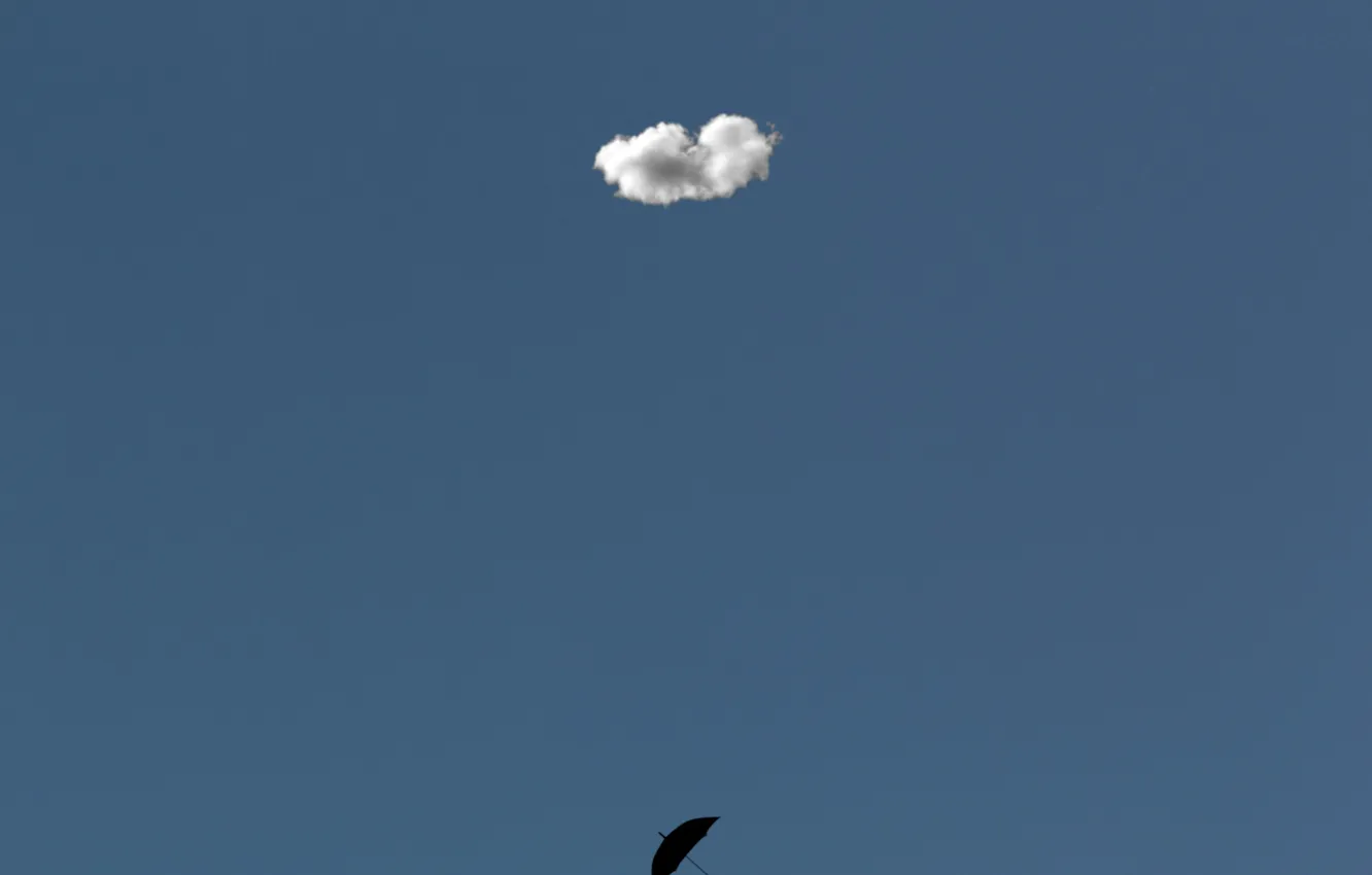 Photo wallpaper background, umbrella, cloud