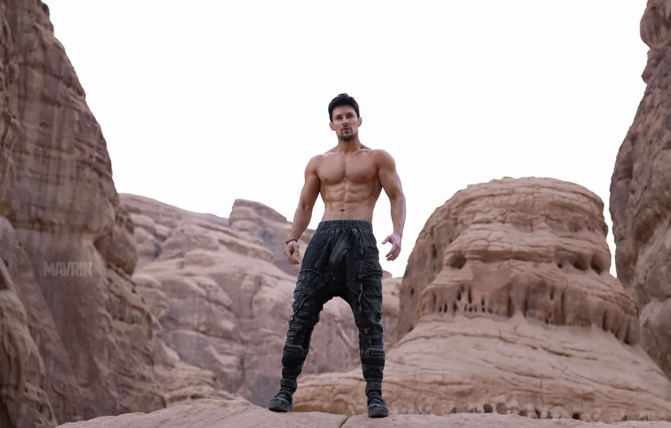 Photo wallpaper pose, rocks, figure, Alexander Mavrin, The mavri, Pavel Durov