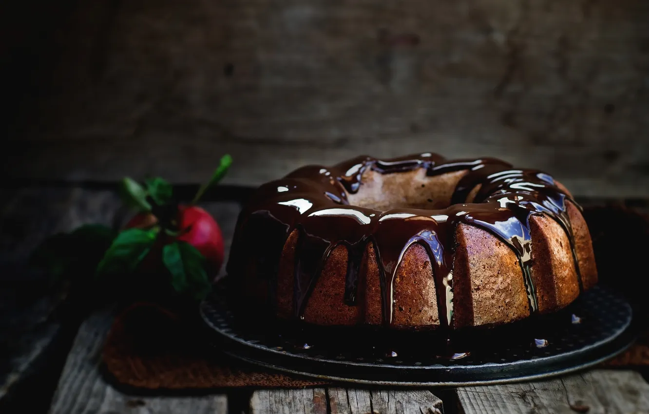 Photo wallpaper cakes, glaze, cupcakes