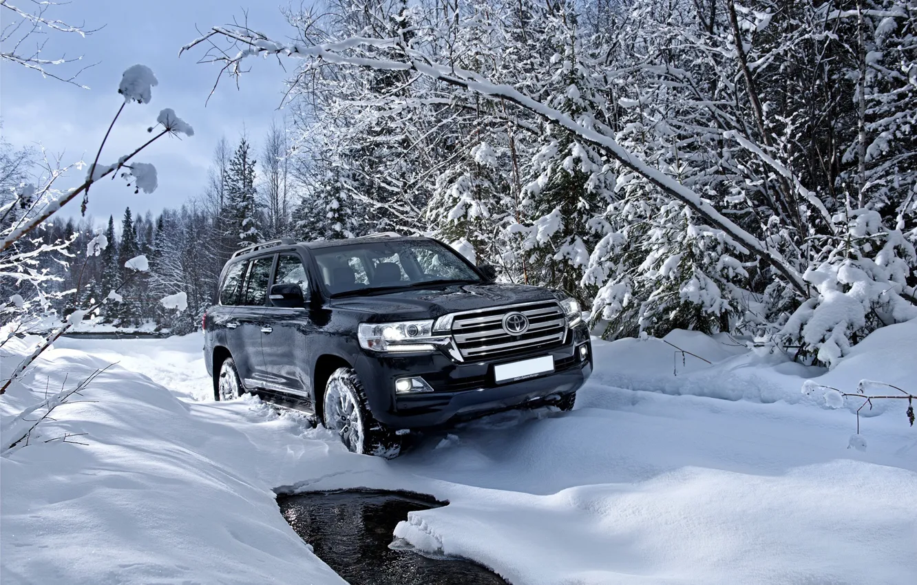 Photo wallpaper snow, Toyota, Russia, 200, Ural