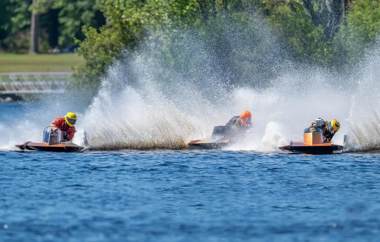 Photo wallpaper race, boat, speed