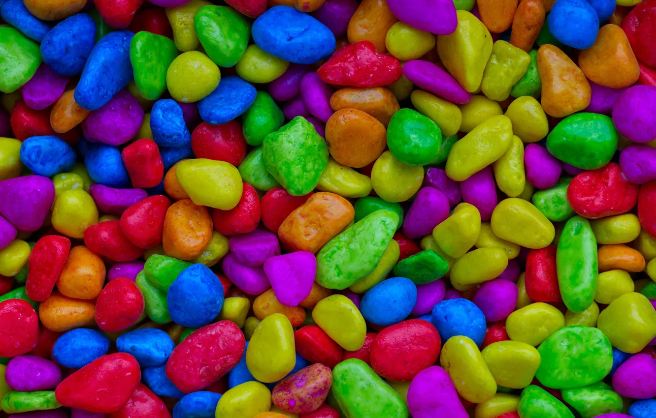 Photo wallpaper stones, colored, texture, colorful, bright colors, a lot, stones