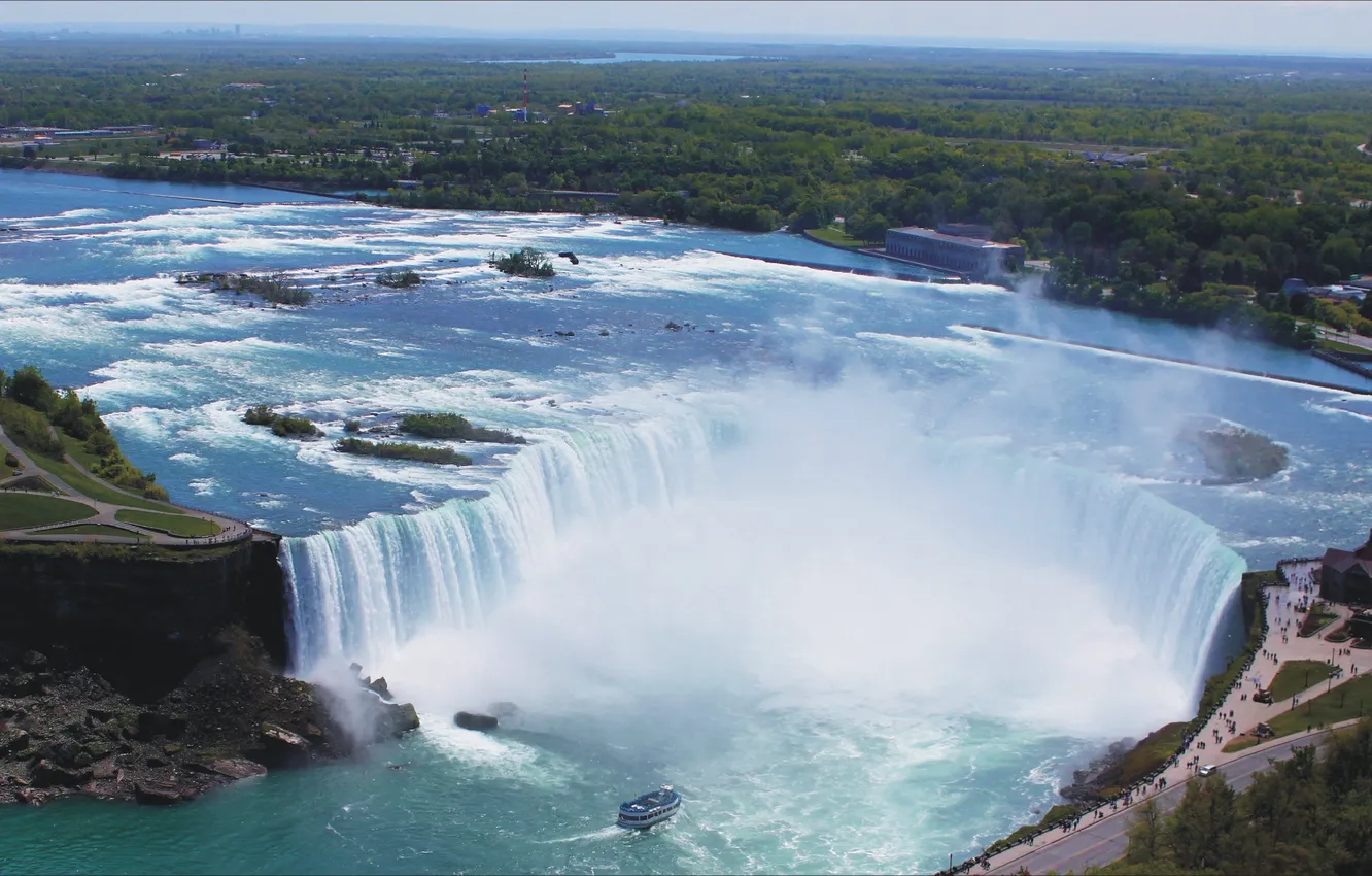 Photo wallpaper Canada, nature, view, travel, Niagara Falls