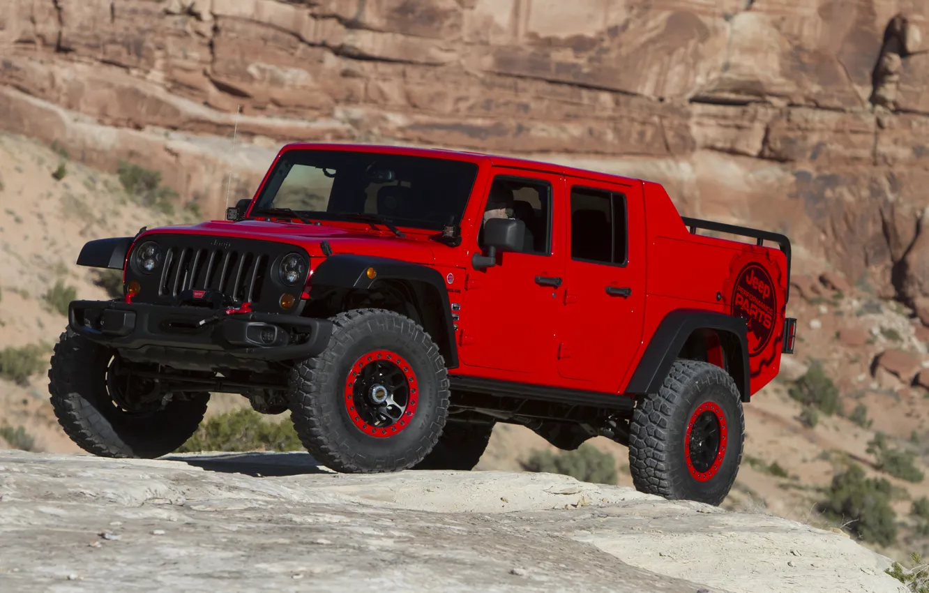 Photo wallpaper Concept, jeep, the concept, Wrangler, Jeep, 2015, Wrangler, Red Rock Responder