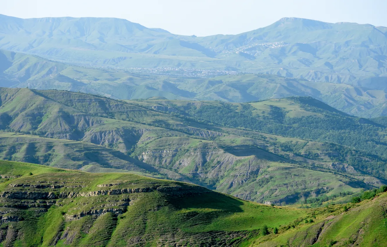 Photo wallpaper summer, the sky, mountains, Dagestan, Kubachi