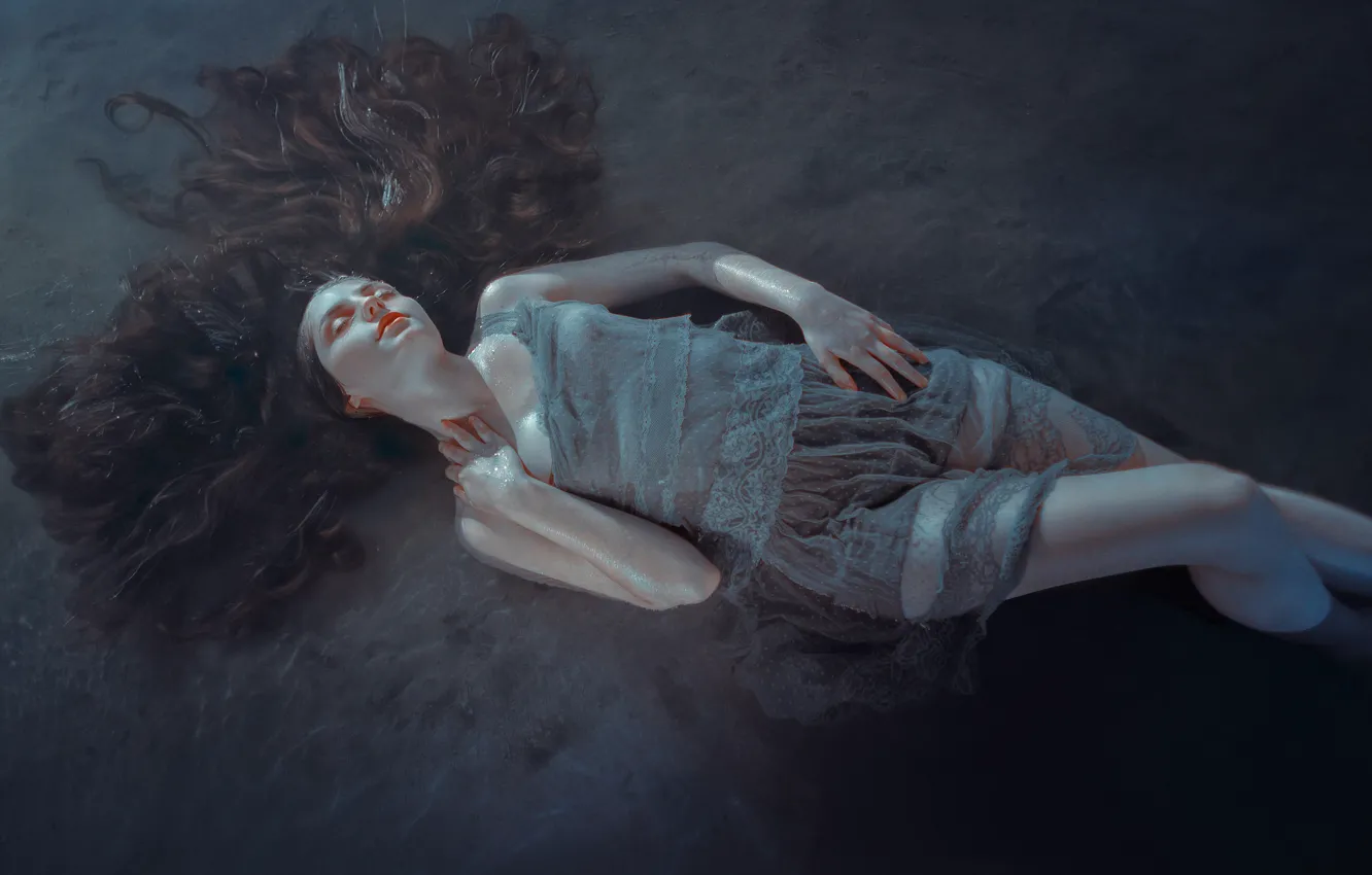 Photo wallpaper dress, legs, sponge, in the water, SUMMER