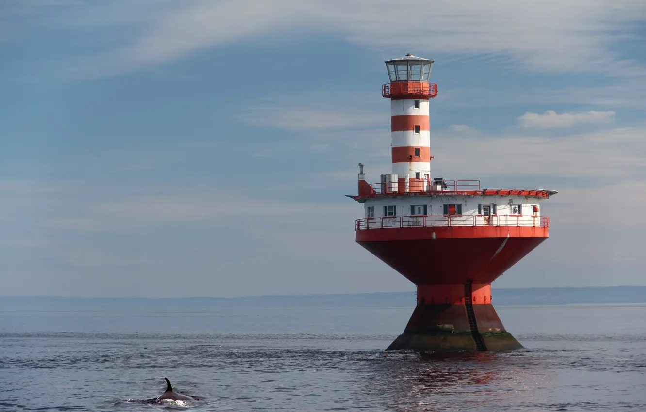 Photo wallpaper lighthouse, Canada, Tadoussac
