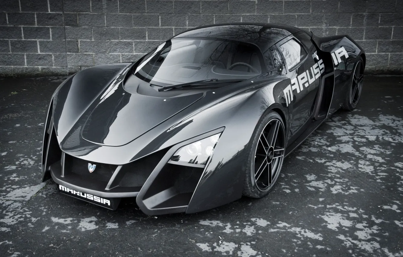 Photo wallpaper Grey, Marussia, Marusya, Russian Supercar